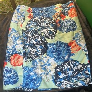 J crew Floral print pencil skirt. Nwots sz 4